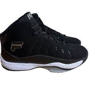 Fila Men's Afar Basketball Black & White Athletic Shoes Size 14
